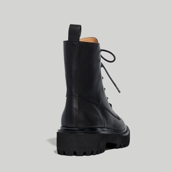 Madewell | The Rayna Lace-Up Boot in Leather - Picture 4 of 13